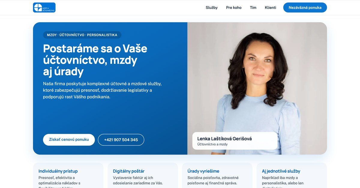 Web Mzdy a účtovníctvo